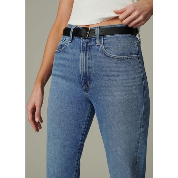 Joe's Jeans High Rise Faded Wash Straight Leg Sandblasted Contrasted Sz 29 New - Picture 6 of 16